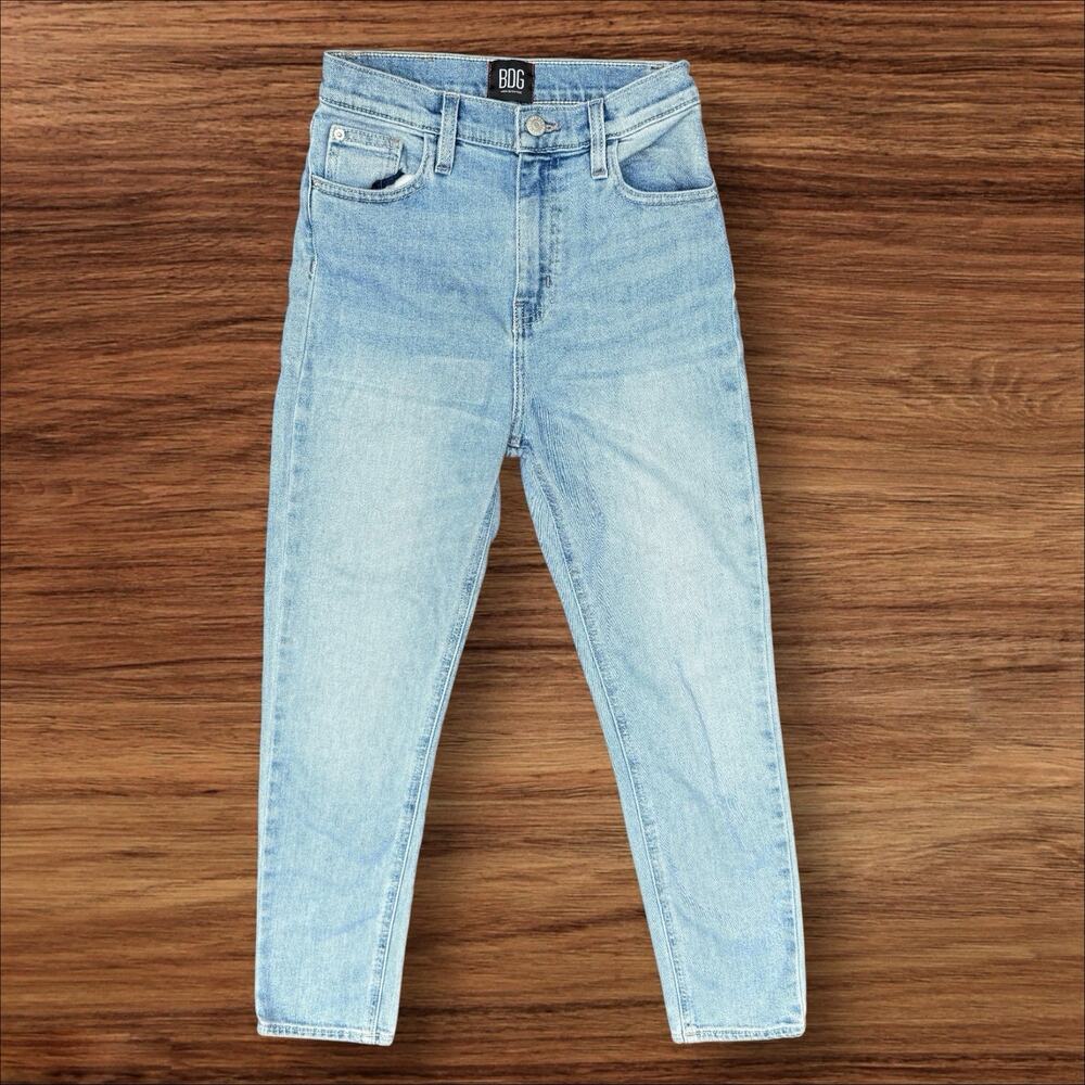 BDG Urban Outfitters Jeans Sz 25 Girlfriend Hight Rise Cropped Light Wash Womens
